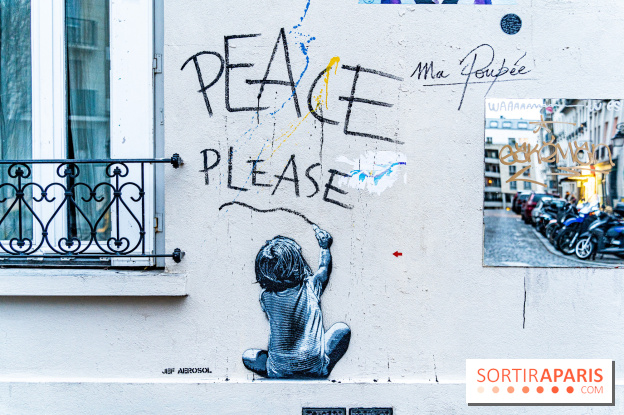 Le monde du street art se mobilise pour l'Ukraine à Paris, les photos