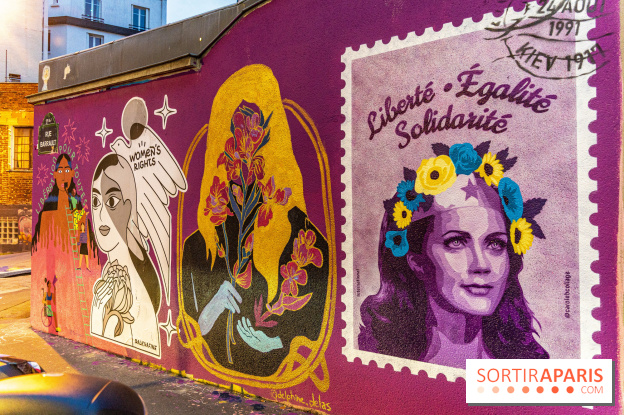 Le monde du street art se mobilise pour l'Ukraine à Paris, les photos