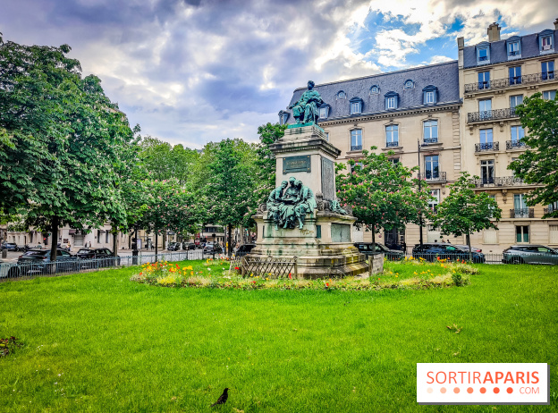 Visuels Paris - jardin solitude alexandre dumas place 17e arrondissement Malesherbes