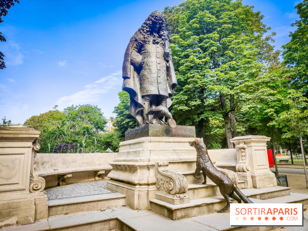 Visuels Paris - statue Jean de la Fontaine jardin Ranelagh