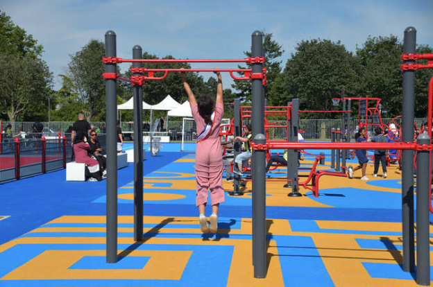 Le parc Olympe de Gouges, jardin dédié à la détente et aux loisirs sportifs à Goussainville (95)