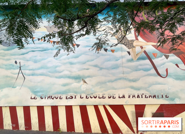 Le saviez-vous ? Un fresque de street art sur le thème du cirque, se cache  à Pigalle
