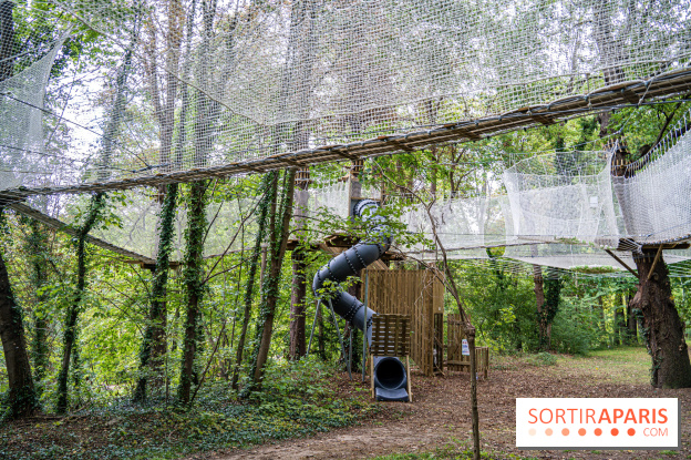Accrocamp Poissy, le nouvel accrobranche au parc du château de Villiers