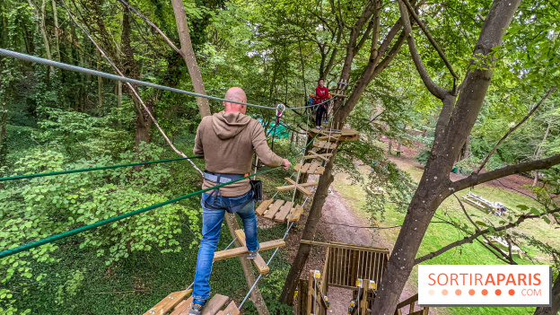Accrocamp Poissy, le nouvel accrobranche au parc du château de Villiers
