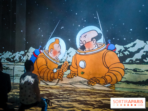 Tintin, l'aventure immersive à l'Atelier des Lumières : l'exposition insolite à vivre - nos photos