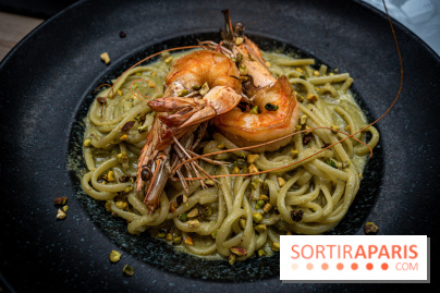 La Vela, le restaurant italien - méditerranéen de Boulogne - pâtes - linguine - la vela - gambas