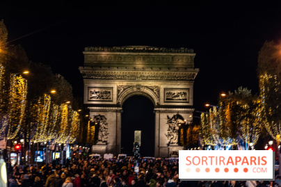Illuminations nations des Champs-Élysées 2022, inauguration avec Tahar Rahim