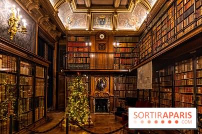 Château de Chantilly Noël 2022 - cabinet des livres