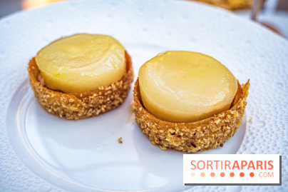 Le tea Time du Joy à l'Hôtel Fouquet's Paris par Anthony Coquereau - pâtisserie poire noisette