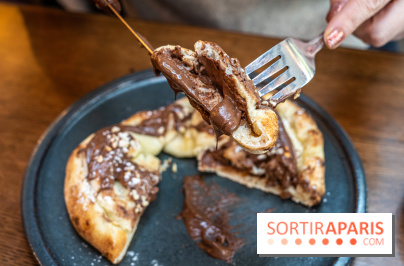 Raclette italienne chez I Grappoli à Paris - pizza nutella