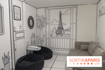 2D atelier, le salon de thé en noir et blanc