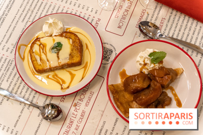 Petit Bouillon Versailles - restaurant près du Château de Versailles - desserts - tarte tatin, pain perdu