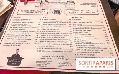 Petit Bouillon Versailles - restaurant près du Château de Versailles - menu - carte