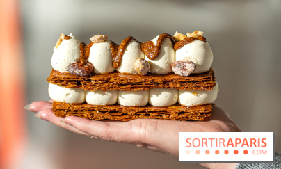 Jolie Miche, la boulangerie aux farines anciennes et bonnes pâtisseries du 17e - millefeuille praliné