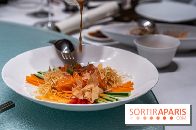 Le Menu du Nouvel an Chinois au Shang Palace sashimi - Lo Hei