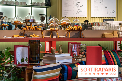 Café Paul Smith, le créateur de mode s'approprie le Café Vert du Printemps Haussmann -  A7C6725