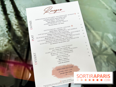 Rivages restaurant du Scribe par Martin Simolka - menu