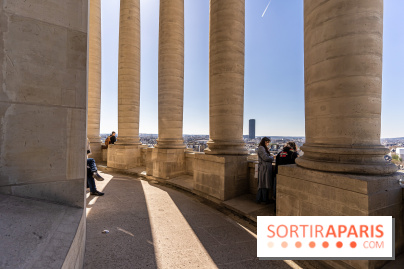 Le panorama du Panthéon - l'une des plus belles vues de Paris à 360° - colonnes