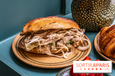 Sain Gravilliers - le nouvelle boulangerie et salon de thé du 3e à Paris - Sandwich poulet 