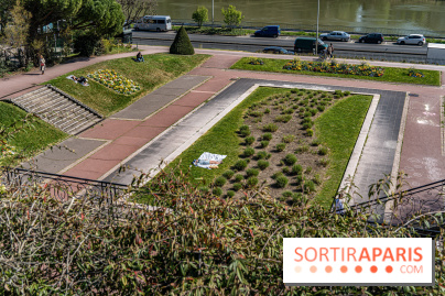 Parc de Bécon à Courbevoie - Pavillon des Indes - Cerisiers en fleurs -  A7C0046