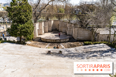 Parc de Bécon à Courbevoie - Pavillon des Indes - Cerisiers en fleurs -  A7C0049