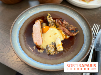 Cèna - Pintade et asperges blanches