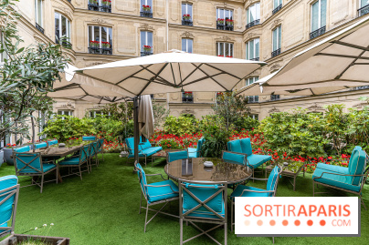 La terrasse cachée du Joy à l'Hôtel Fouquet's 2023 : le jardin de coquelicots - A7C2751