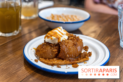 Label Broche restaurant - David Gallienne - Table du Gourmet - Galeries Lafayettes - Top Chef -  tarte tatin