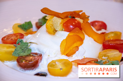 Restaurant Conti burrata tomates poutargue