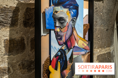Exposition street-art Fragments par Ensemble Réel a l’église de la Madeleine