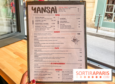 Yansai, restaurant de street Food asiatique rue Gravilliers - Paris 3e - carte - menu