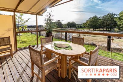 Les lodges de Thoiry - dormir à Thoiry en Terres d'Afrique - Photos -  terrasse
