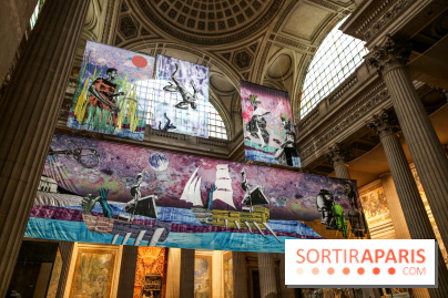 Raphaël Barontini, les photos de son installation monumentale au Panthéon