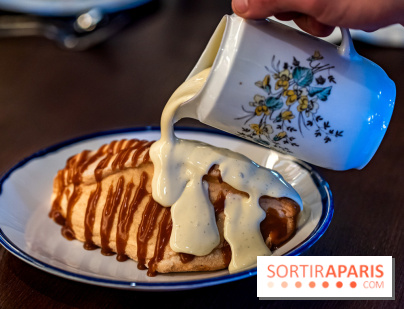 Bistrot Podium, le restaurant festif avec la carte de Glenn Viel -  ile flottante caramélisée