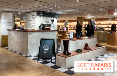 Café Jonak et collections chaussures marrons - Galeries Lafayette Haussmann - image00003