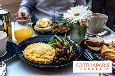 Le brunch à volonté des Jardins du Faubourg par Davide Pecorella - oeufs brouillés