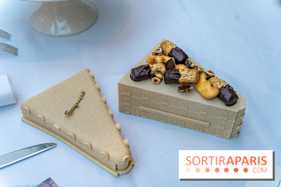 La bûche de Noël de l’Hôtel Barrière Le Fouquet’s Paris 2023