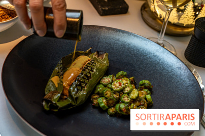 La Bauhinia par Quentin Testart au Shangri La Paris -  le bar de ligne en papillote