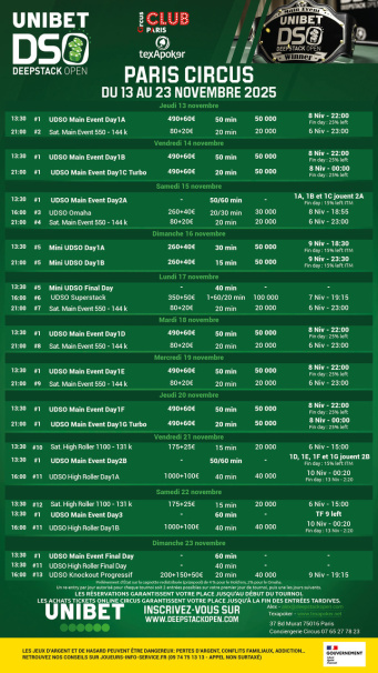 Club Circus : temple du poker à Paris