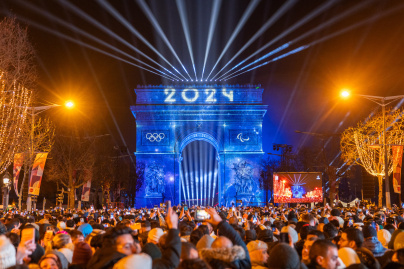 Spectacle du Nouvel An sur l'Arc de Triomphe des Champs-Elysées 2024 - 3R2A3649 2