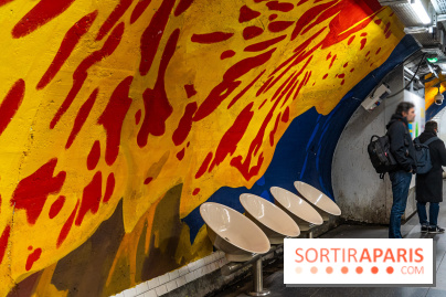 La station de Métro Châtelet re-décoré par des street-artistes