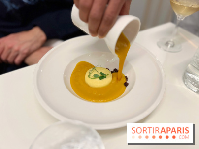 Elsass - Velouté potimarron, royale munster