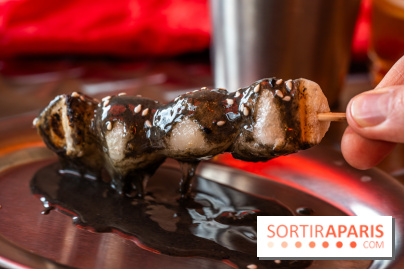 Sekitan, le restaurant street food de brochettes japonaises -  dango sésame noir