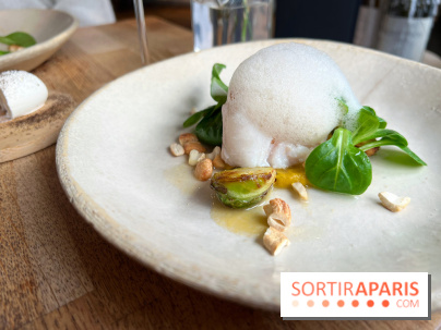 Korus - Cabillaud, choux de Bruxelles, verveine