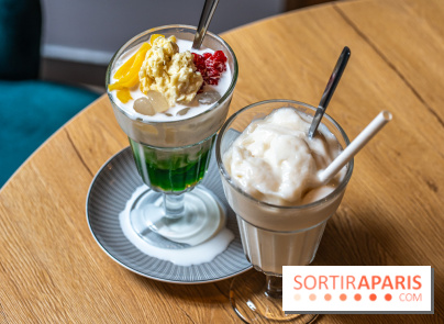 Bêp Việt, le restaurant vietnamien végétarien du 13e, les photos - dessert 7 couleurs - milkshake