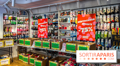 Destockage de chaussettes Happy Socks, adultes et enfants, à Paris