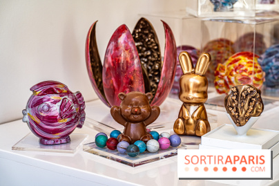 Oeuf Joyaux et chocolats de Pâques de Jade Génin 2024