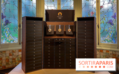 Malles Médailles et Torches des Jeux Olympiques de Paris 2024 griffées Louis Vuitton