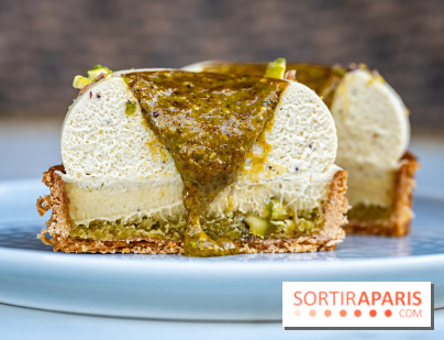 La Pâtisserie éphémère d'Aurélien Cohen à Paris - tarte pistache