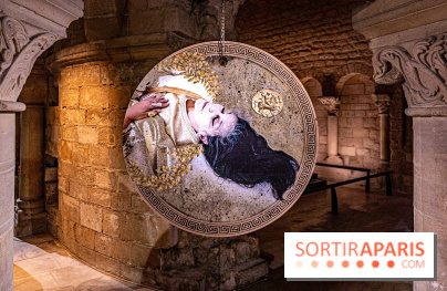 La Trêve la Basilique Saint-Denis, l'exposition costumes et photos de Sophie Comtet Kouyaté en mode jeux Olympique en Grèce Antique - A7C0595 HDR